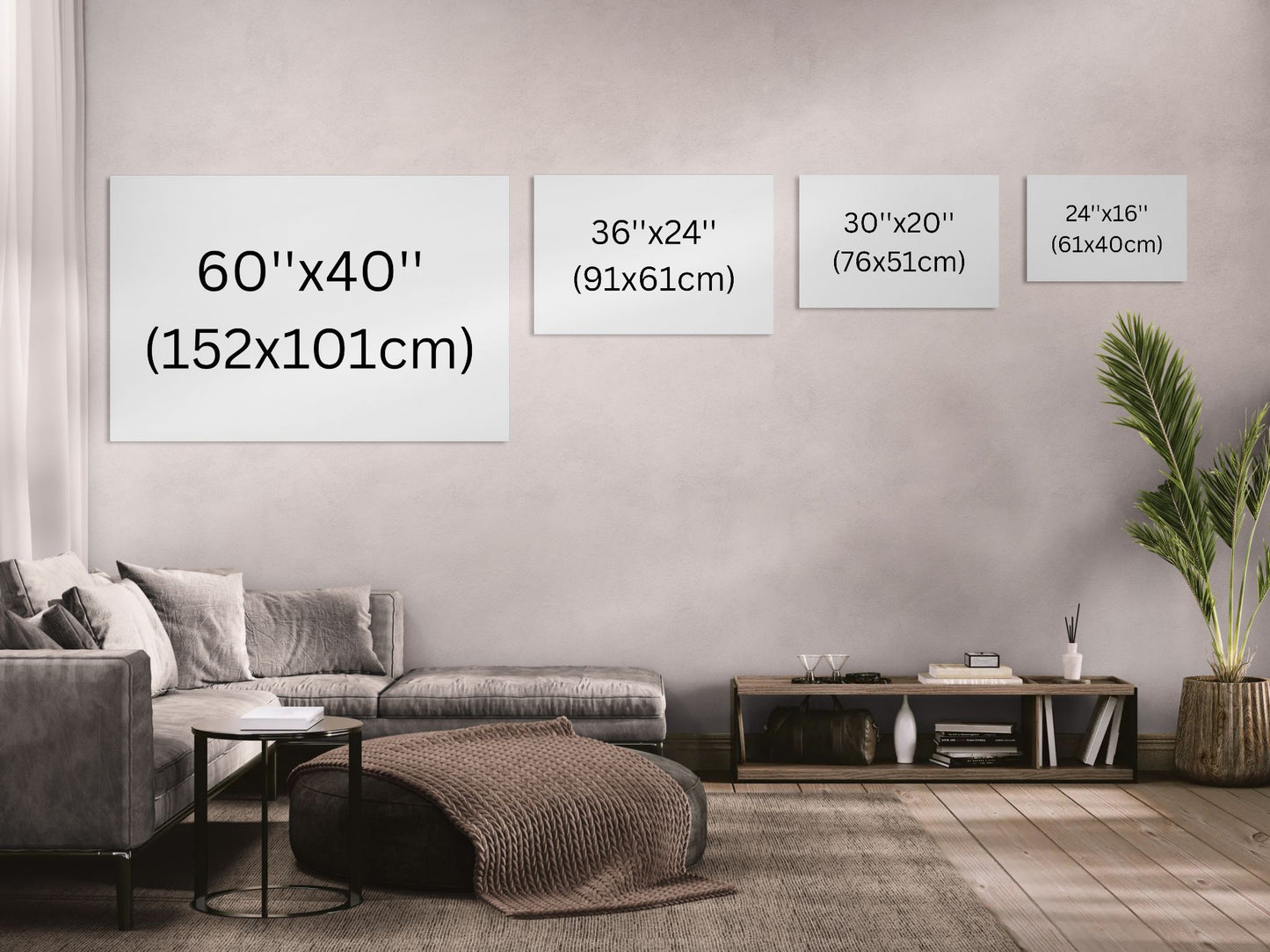 Canvas Wall Art Size Guide – Comparison Chart