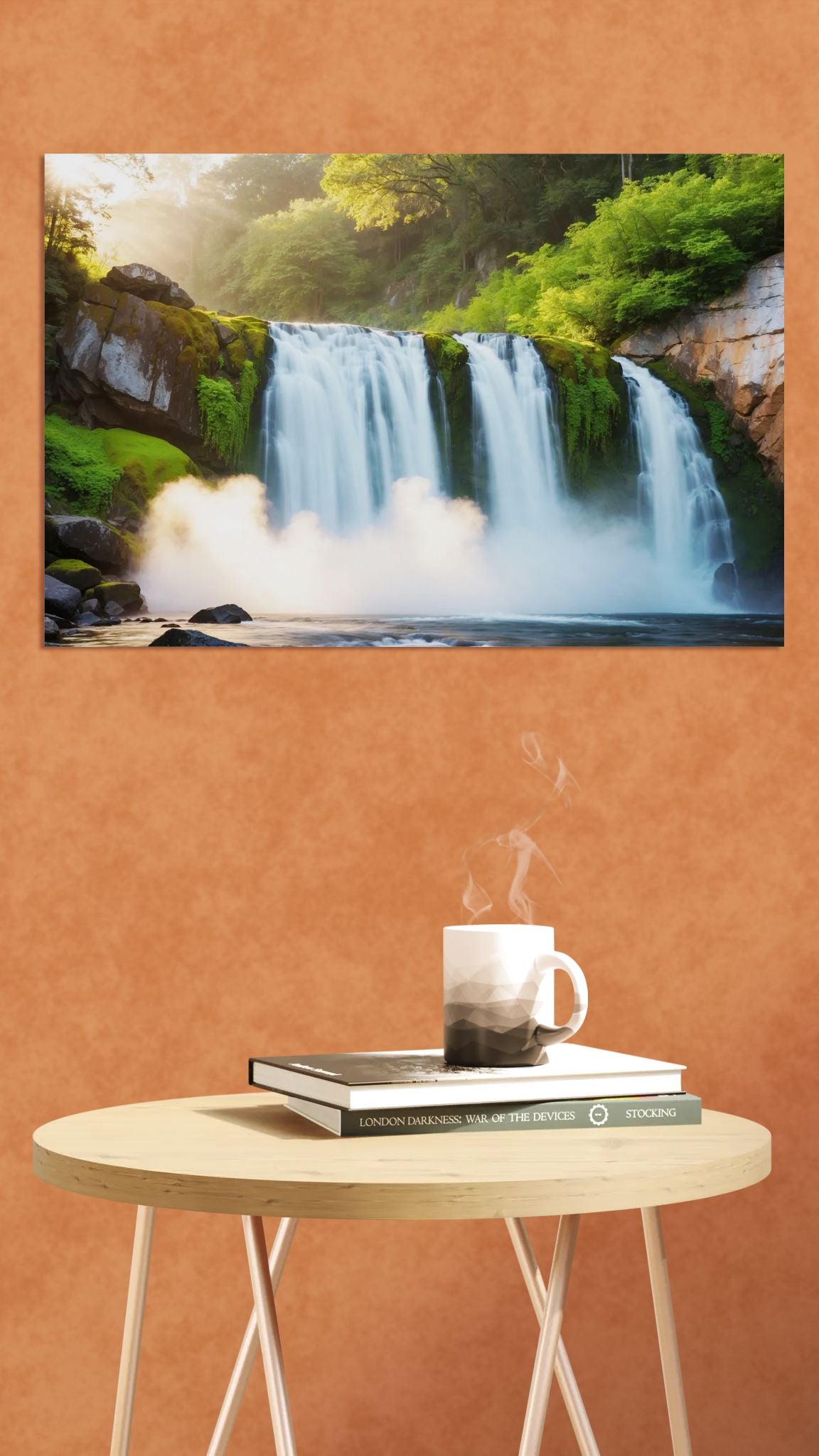 Forest Waterfall - Canvas Wall Art